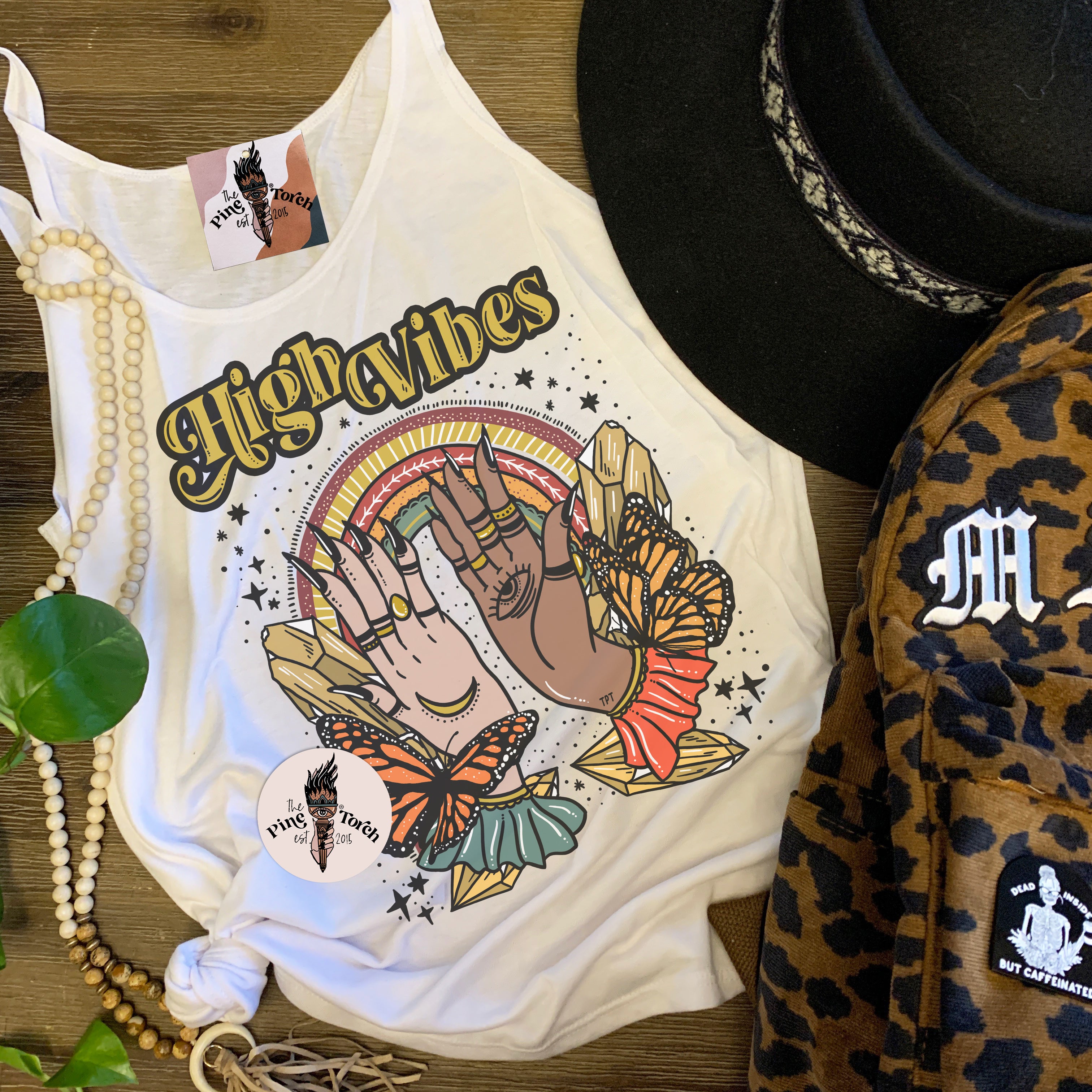 « HIGH VIBES » SLOUCHY OR RACERBACK TANK