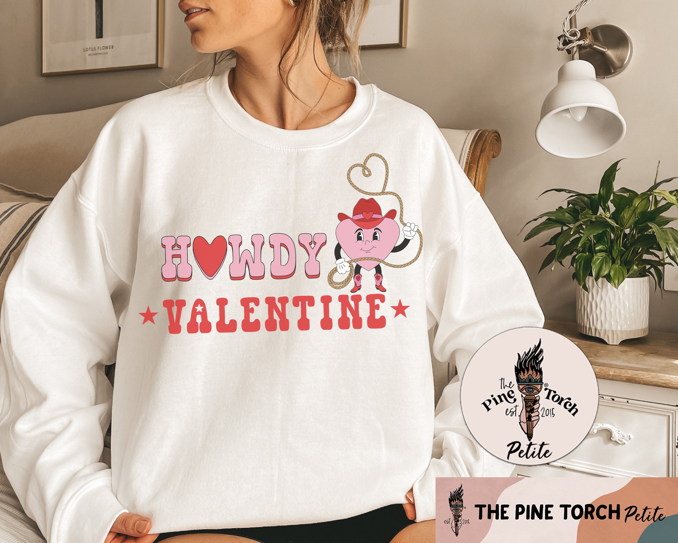 « HOWDY VALENTINE » UNISEX PULLOVER