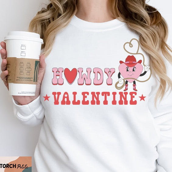 « HOWDY VALENTINE » UNISEX PULLOVER