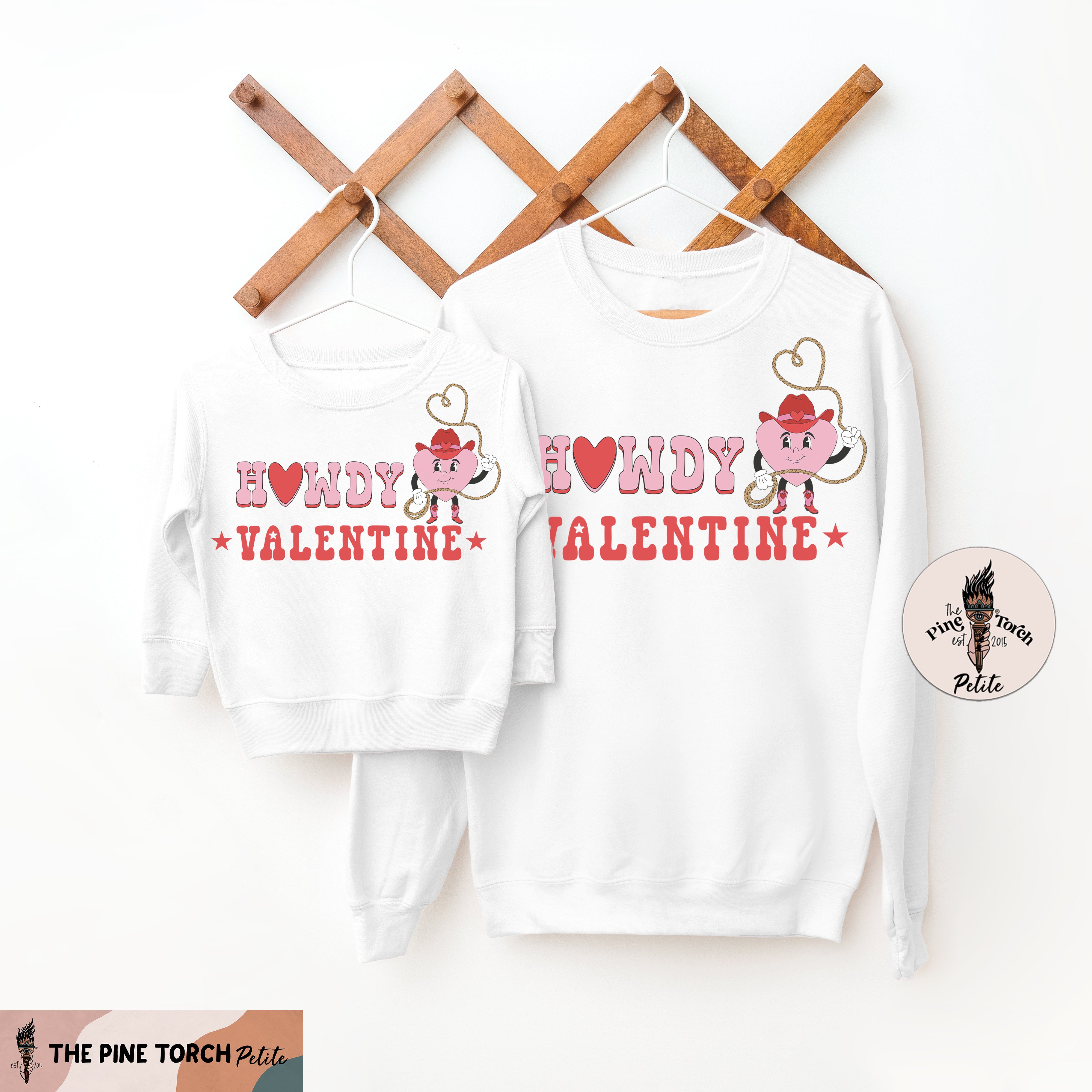 « HOWDY VALENTINE » UNISEX PULLOVER