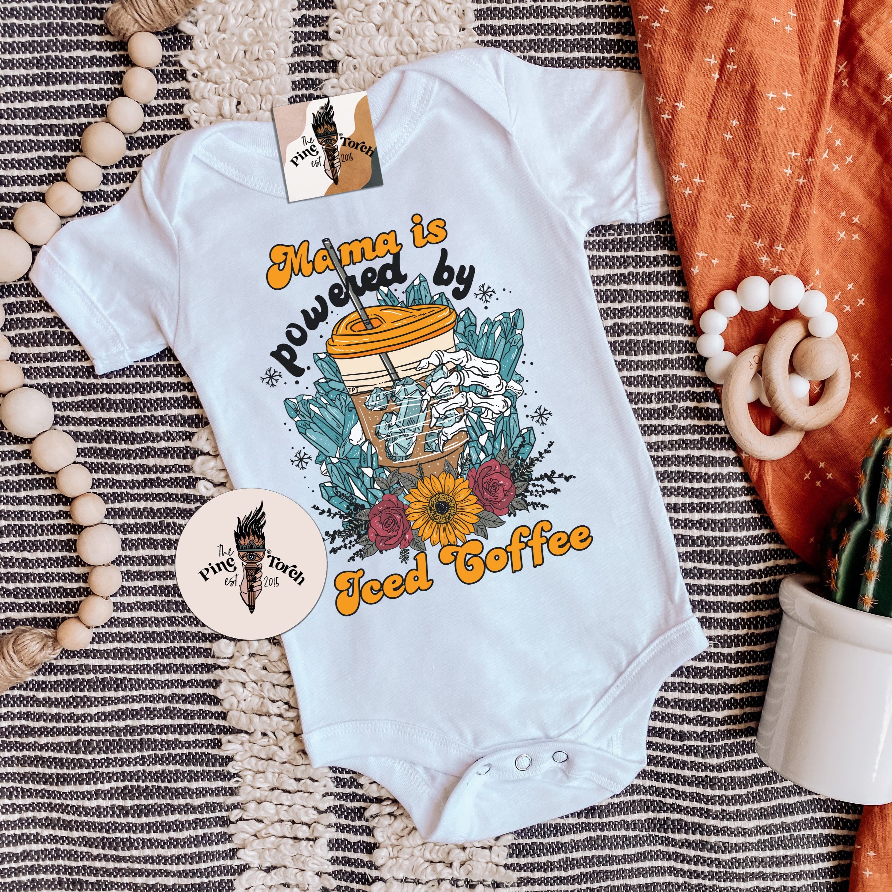 MAMA IS POWERED BY ICED COFFEE » BODYSUIT