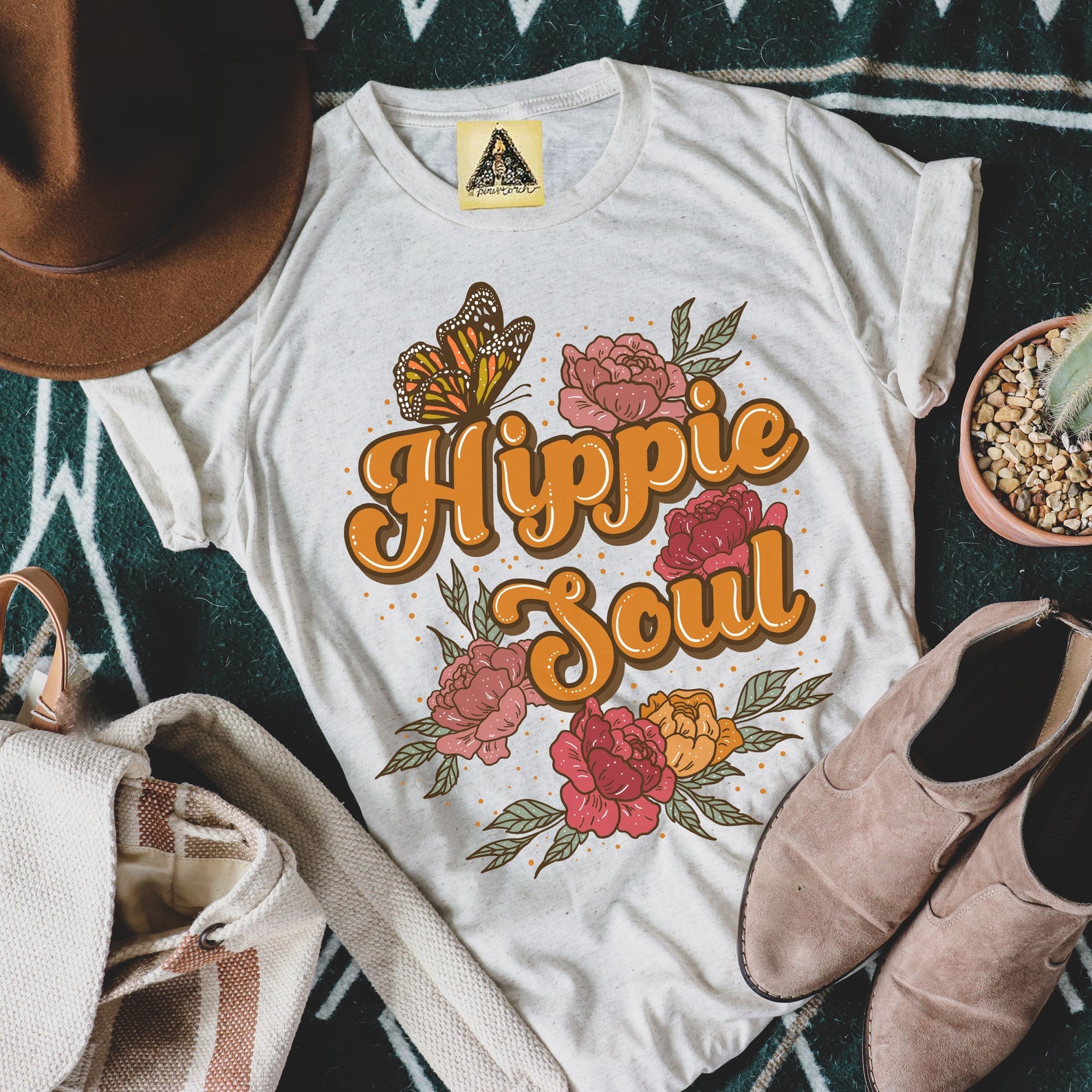 Hippie soul t shirt cheap