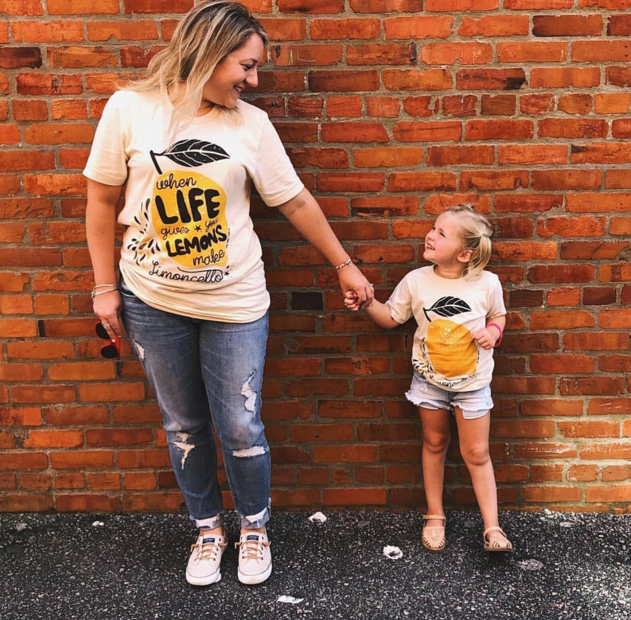 « MAKE LIMONCELLO » MOMMY & ME // Unisex Cream Tee + Cream Bodysuit