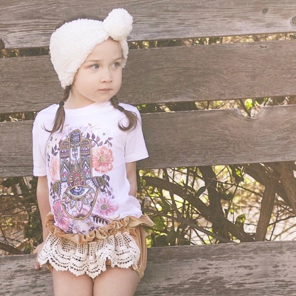 SPECIAL EDITION « BOHEMIAN DREAMS BOX » BLOOMERS, HAMSA TEE, HAMSA TOPKNOT