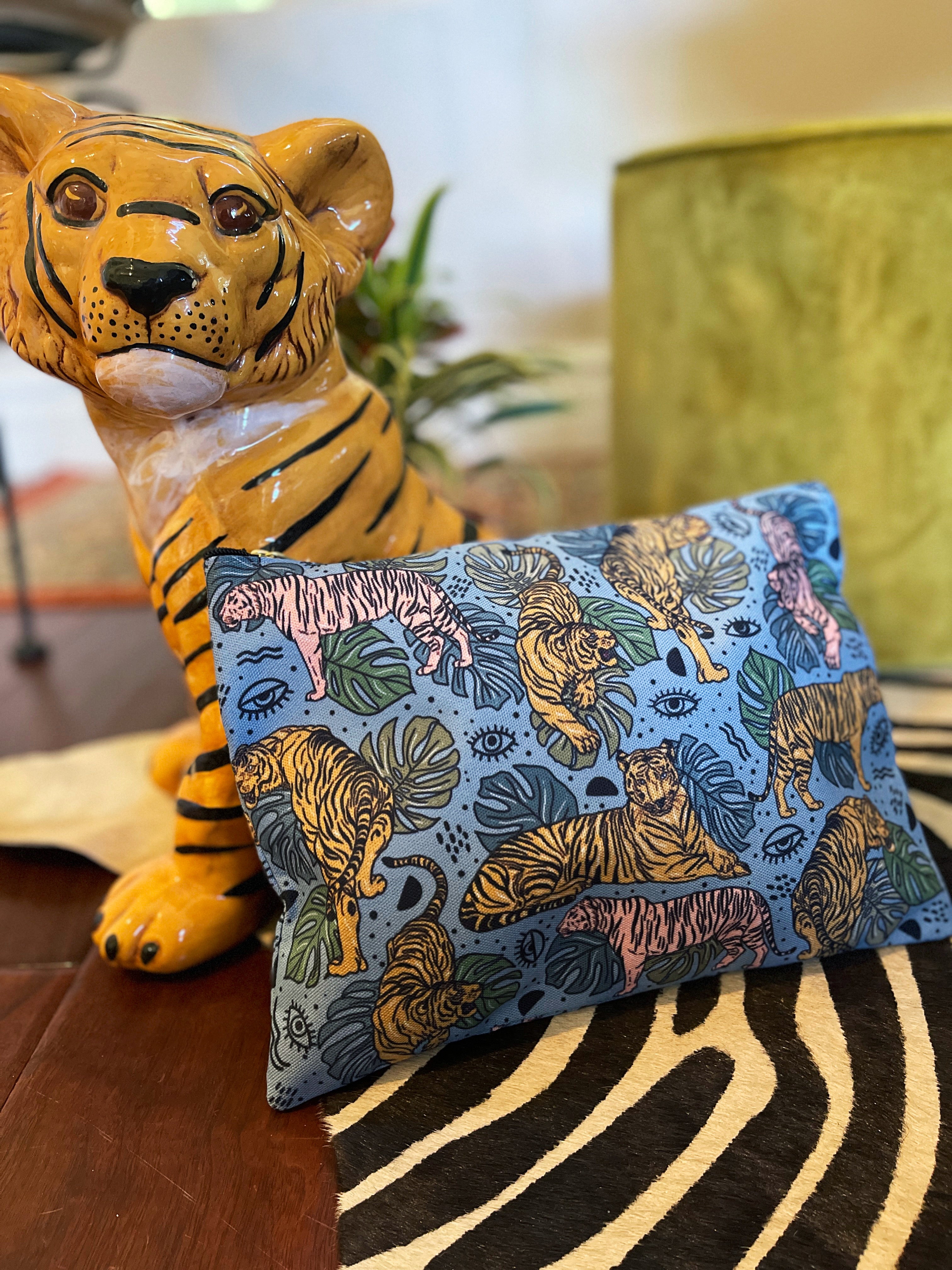 JUNGLE TIGER // COSMETIC ZIP POUCH