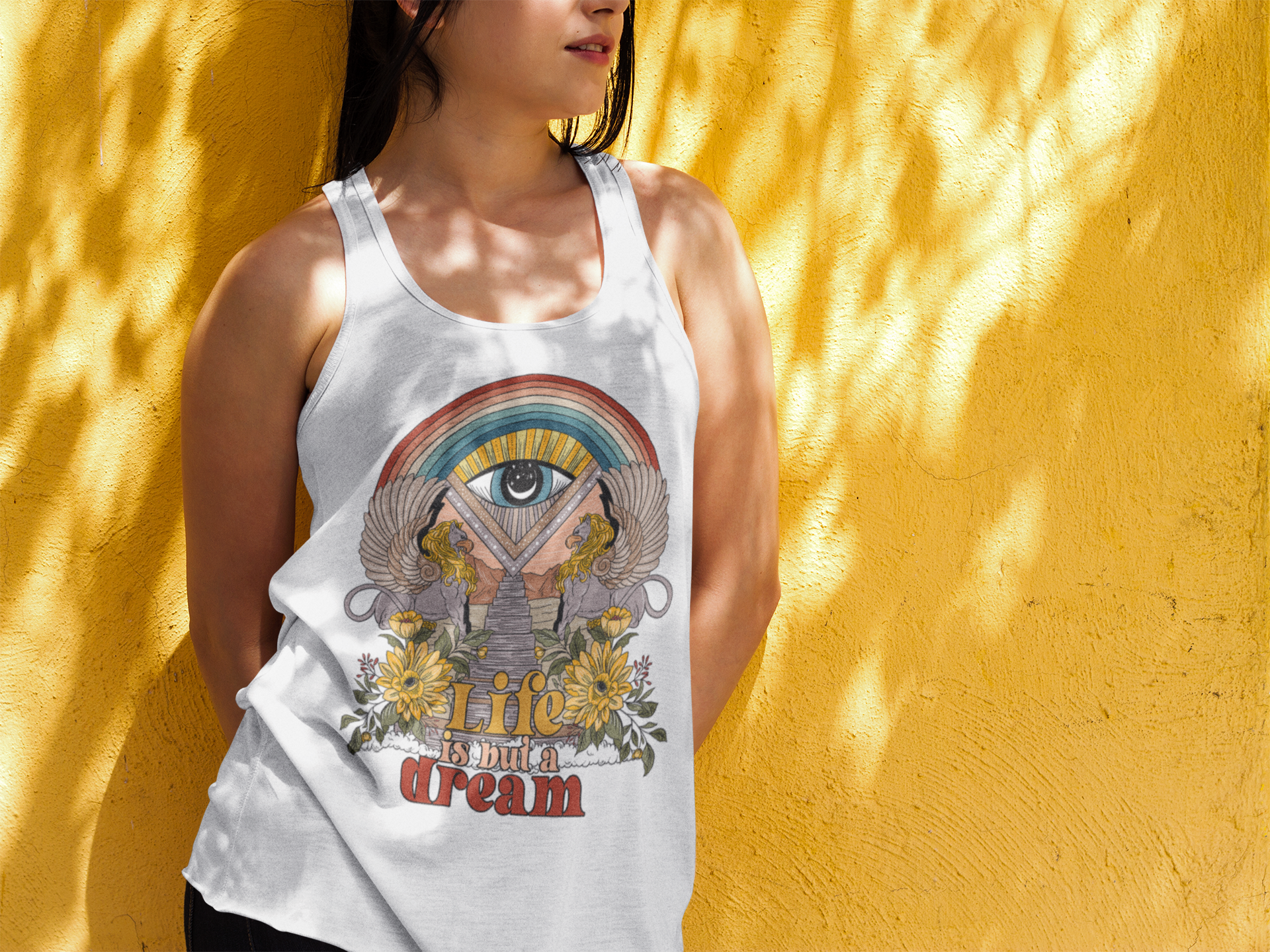« LIFE IS BUT A DREAM » SLOUCHY OR RACERBACK TANK