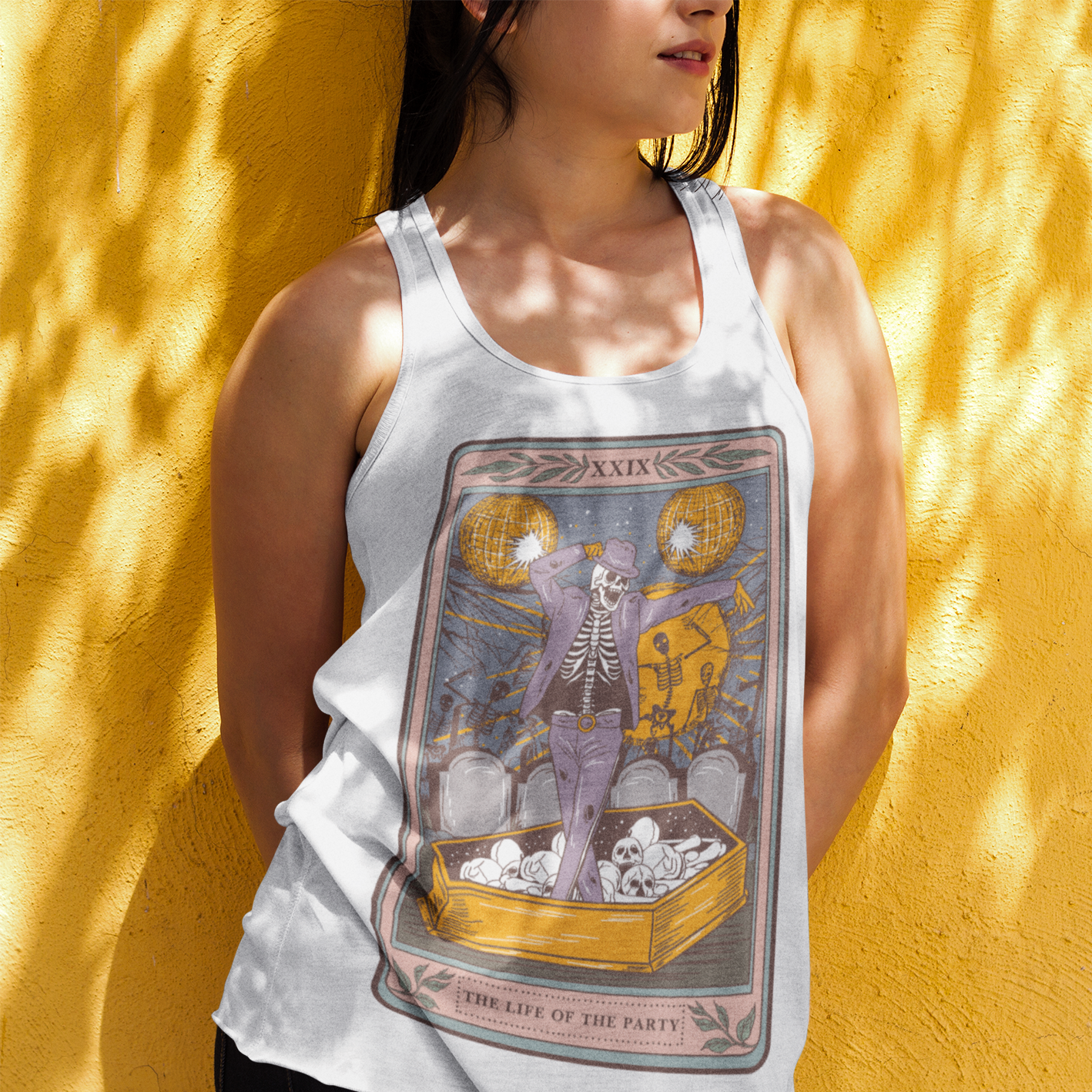 « THE LIFE OF THE PARTY » WOMEN'S SLOUCHY or RACERBACK TANK