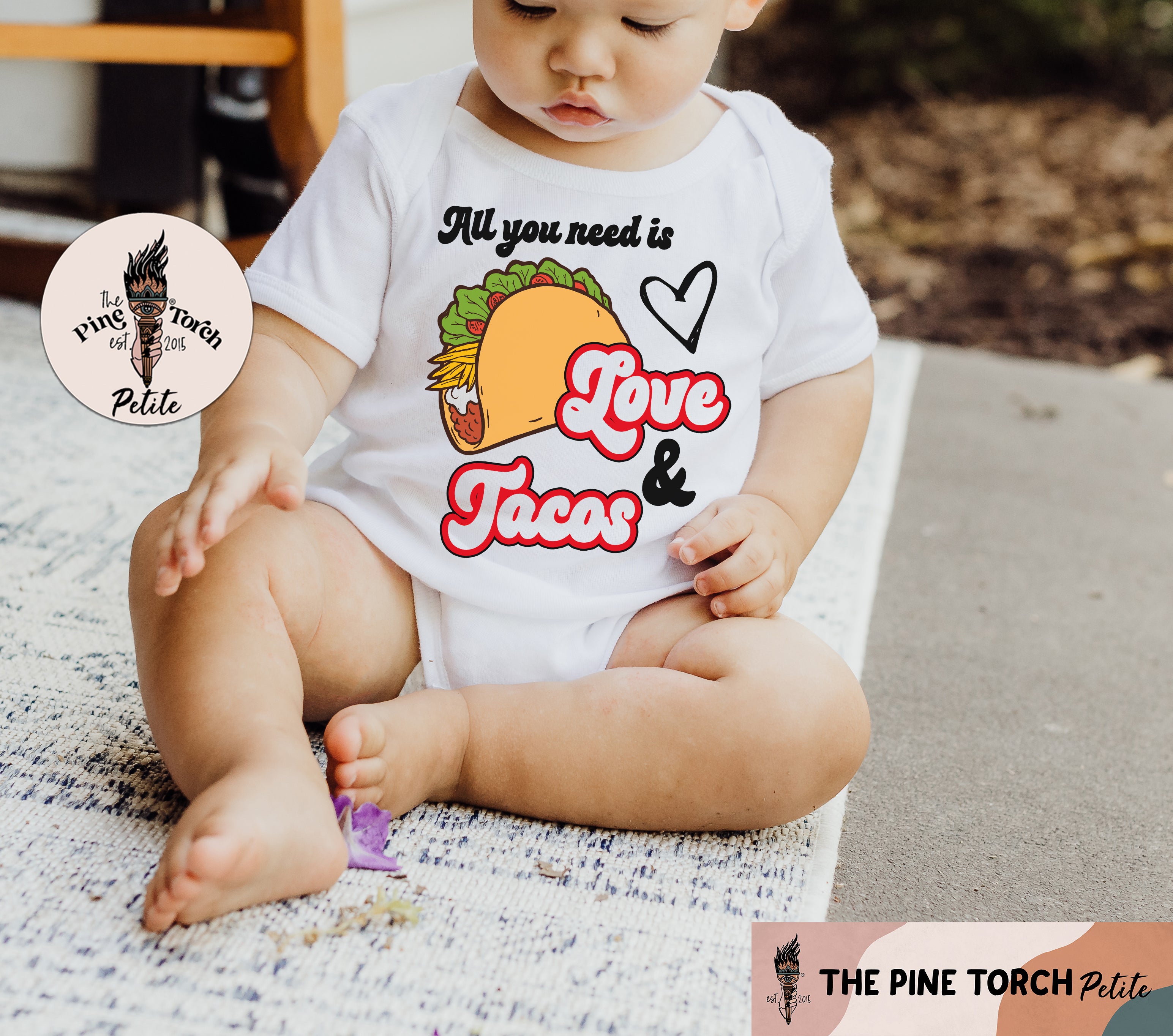 « ALL YOU NEED IS LOVE AND TACOS » BODYSUIT