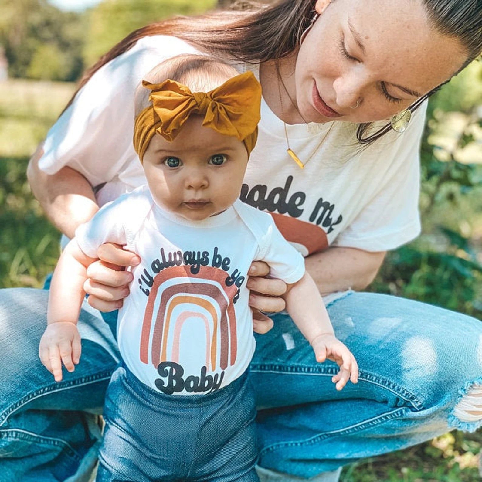 « I'LL ALWAYS BE YOUR BABY » CUSTOMIZED BODYSUIT