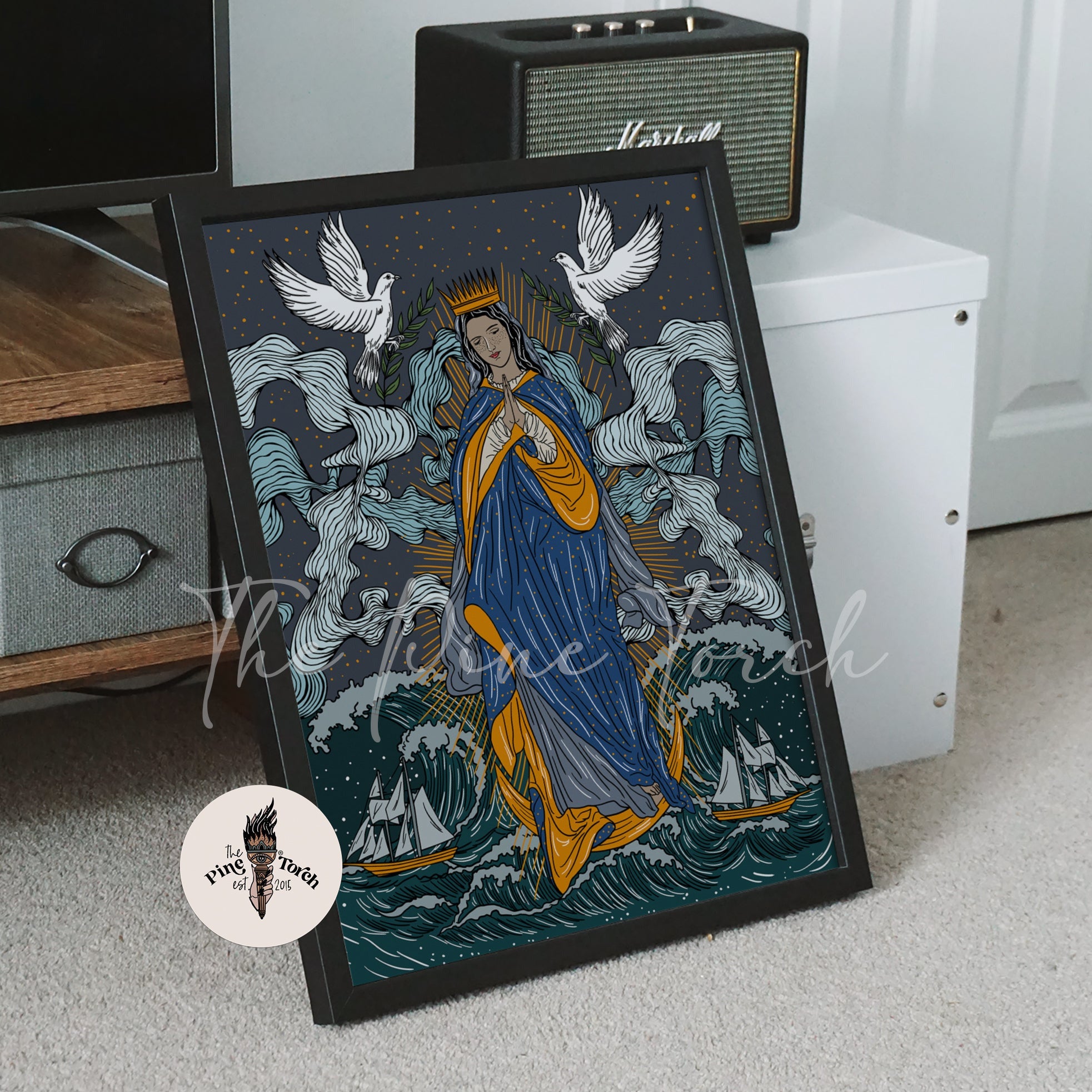 MARY STAR OF THE SEA // FRAMED POSTER PRINT
