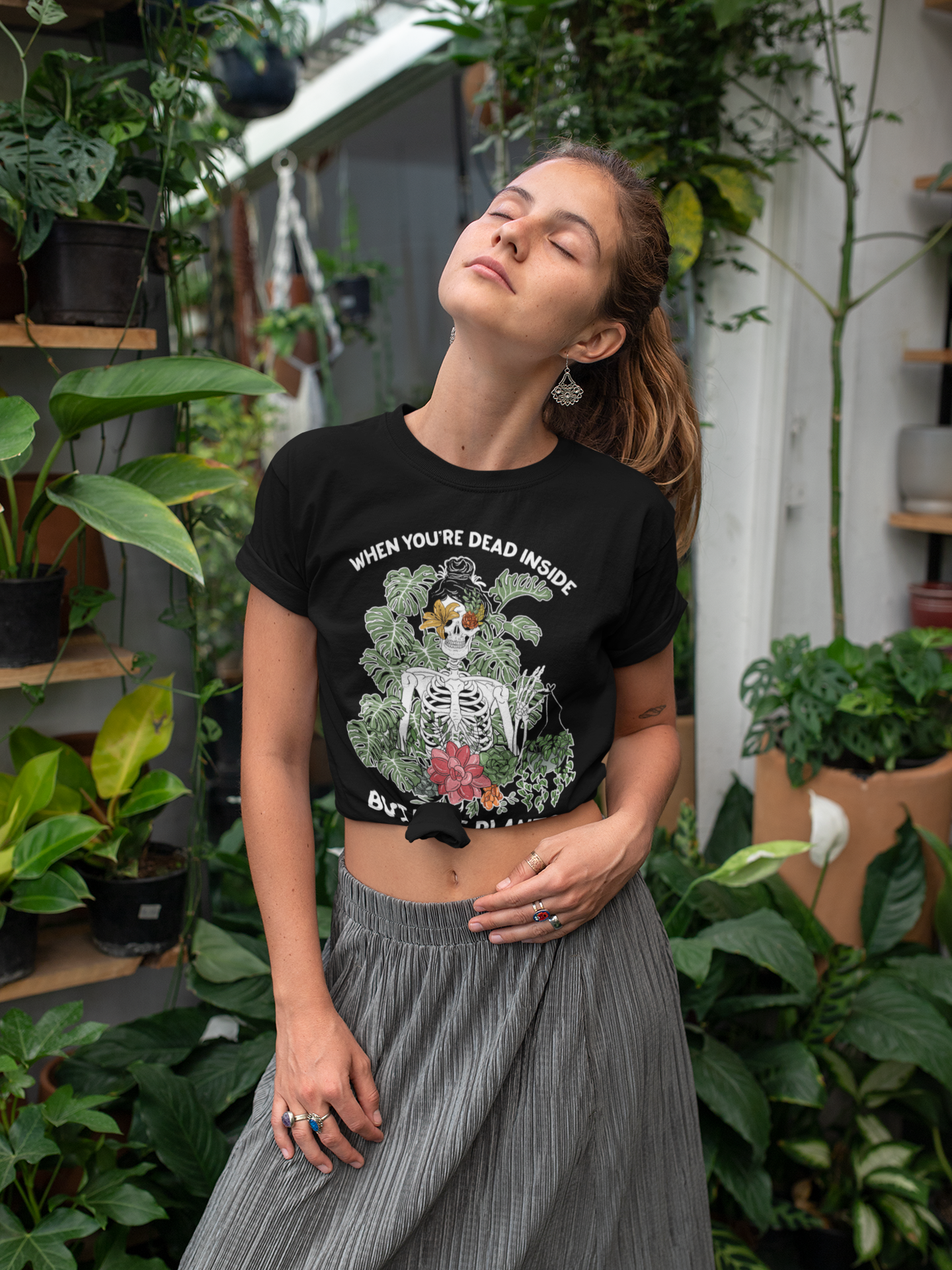 WHEN YOU'RE DEAD INSIDE BUT LOVE PLANTS // UNISEX TEE (3 colors)