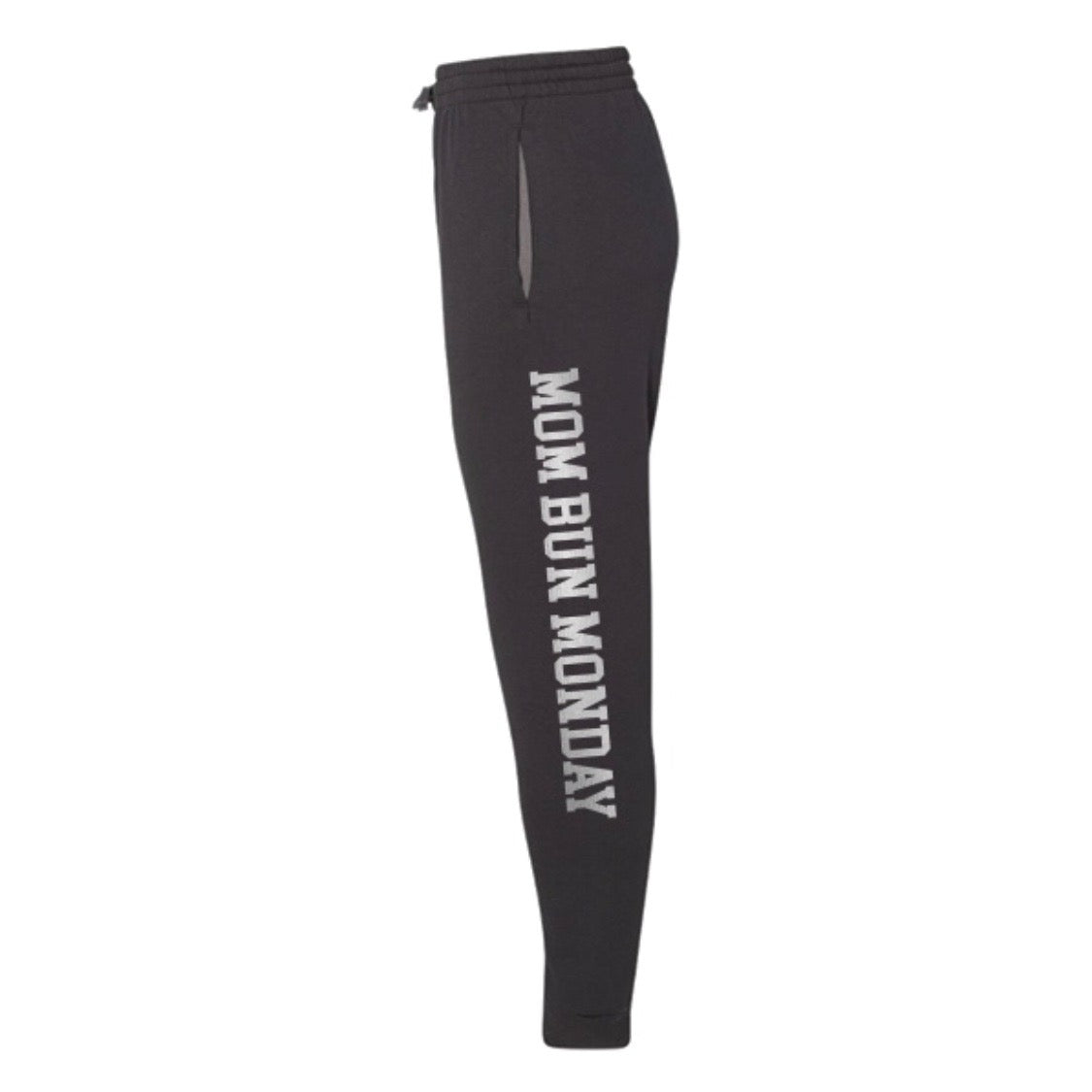 « MOM BUN MONDAY JOGGERS » BLACK WITH SILVER SHIMMER