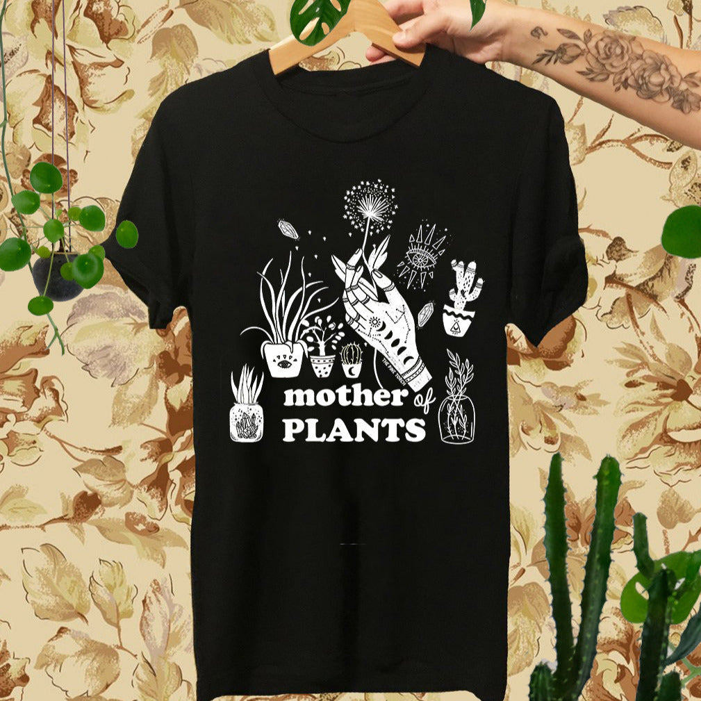 MOTHER OF PLANTS // BLACK UNISEX TEE