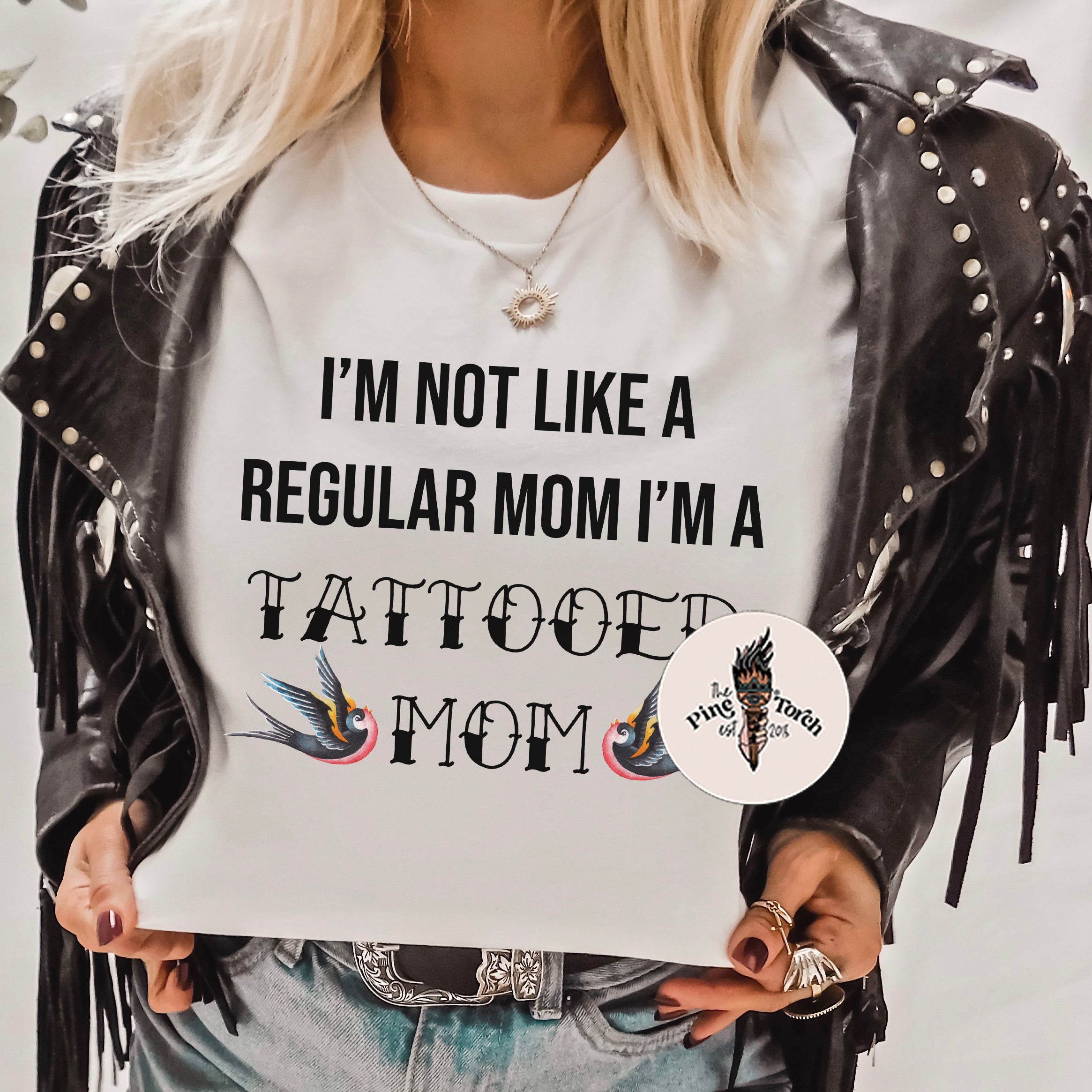 I'M NOT LIKE A REGULAR MOM I'M A TATTOOED MOM // UNISEX TEE