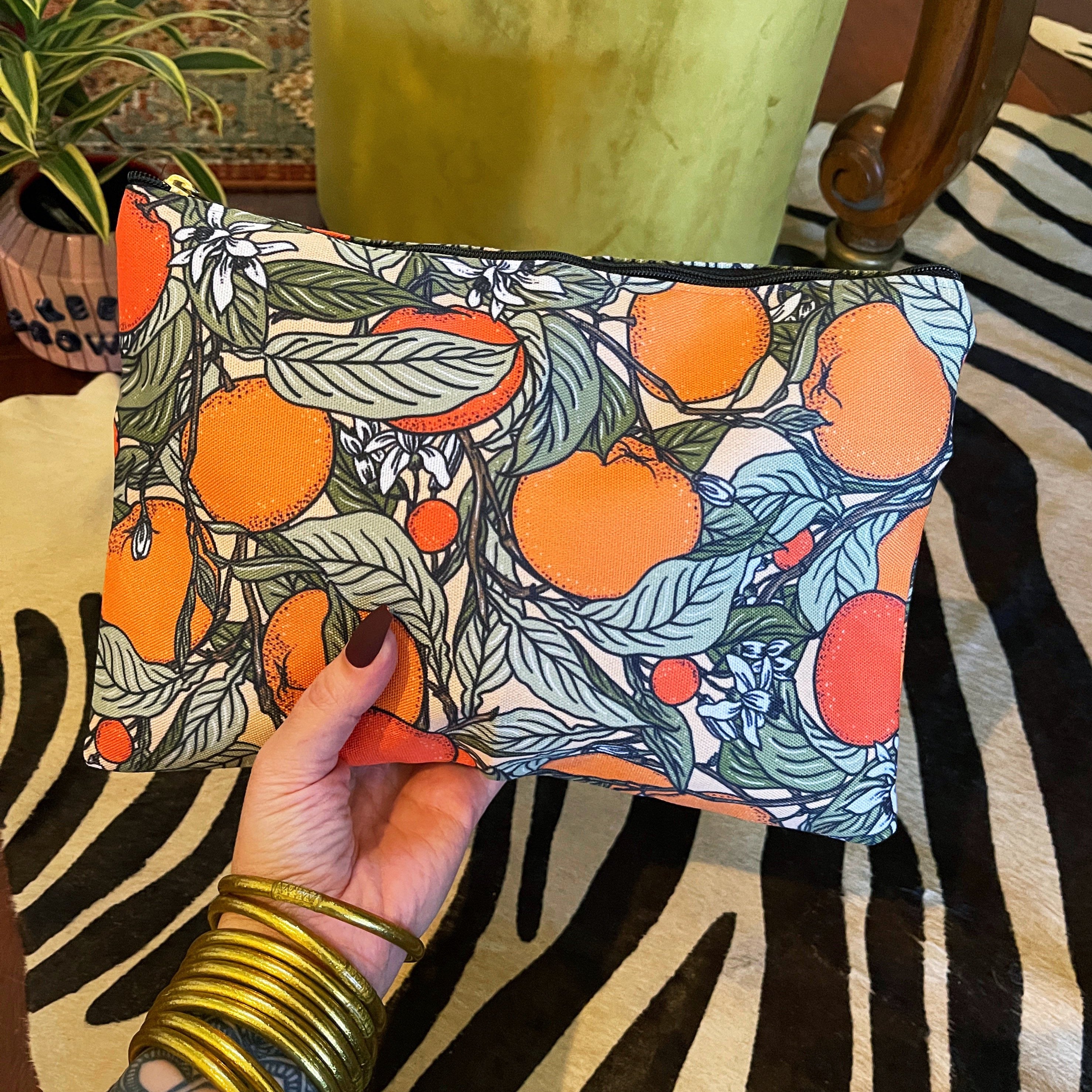 ORANGE BLOSSOM // COSMETIC ZIP POUCH