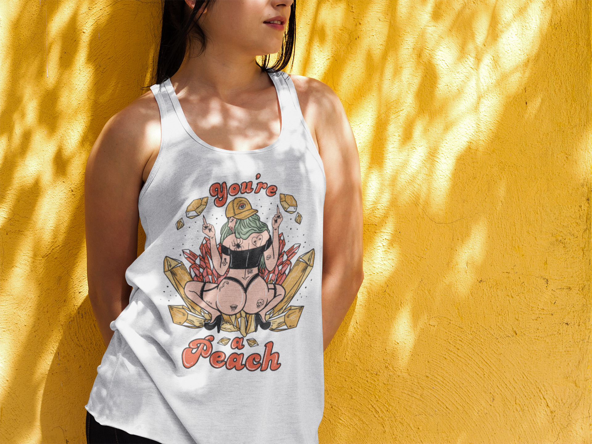 « YOU'RE A PEACH » SLOUCHY TANK