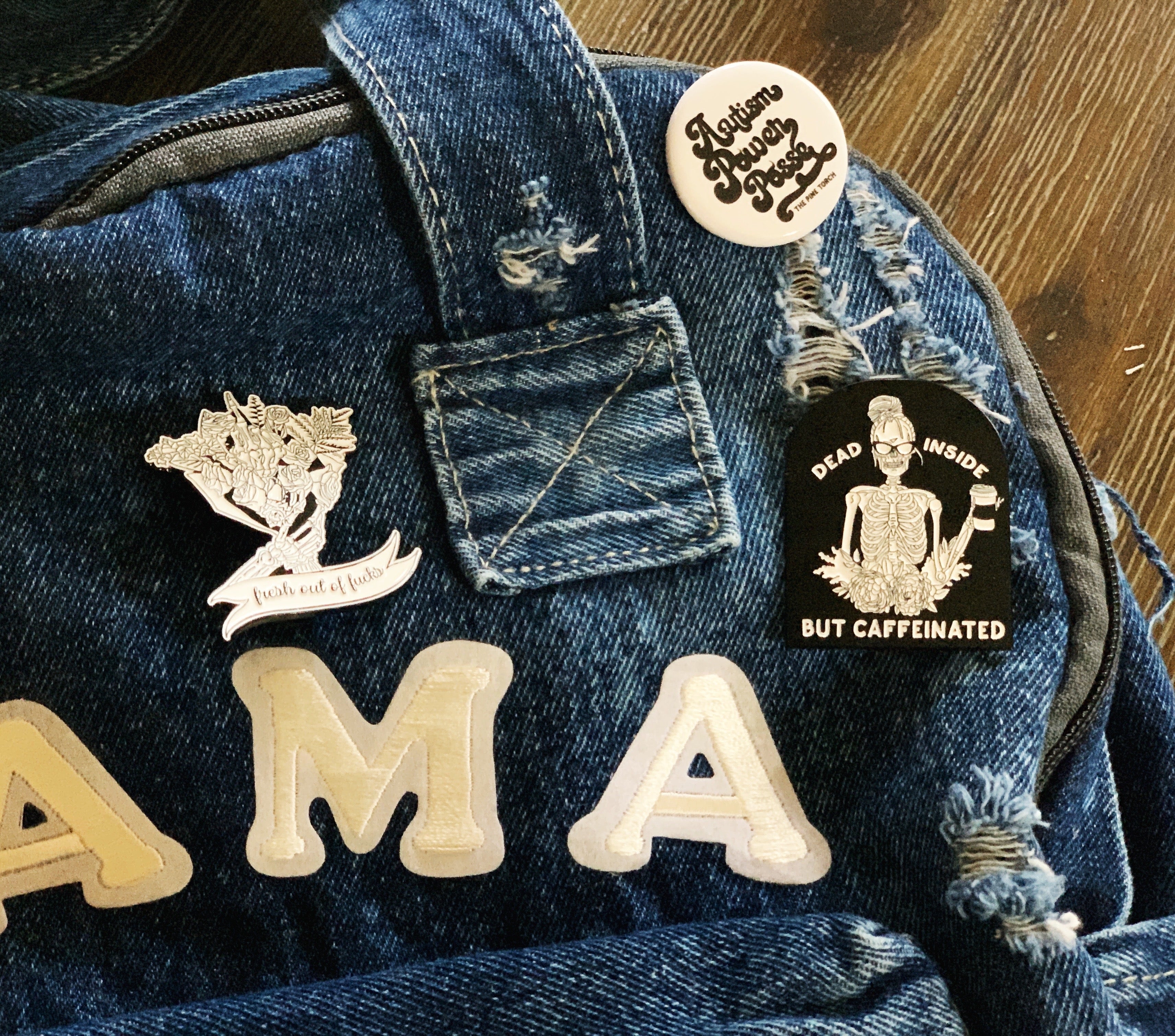 FRESH OUT OF FUCKS // ENAMEL PIN