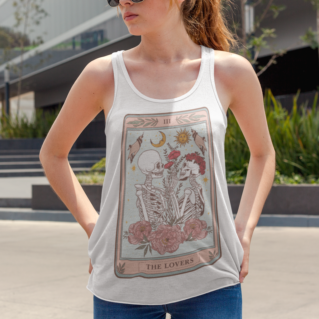 « THE LOVERS (full color) » WOMEN'S SLOUCHY or RACERBACK TANK