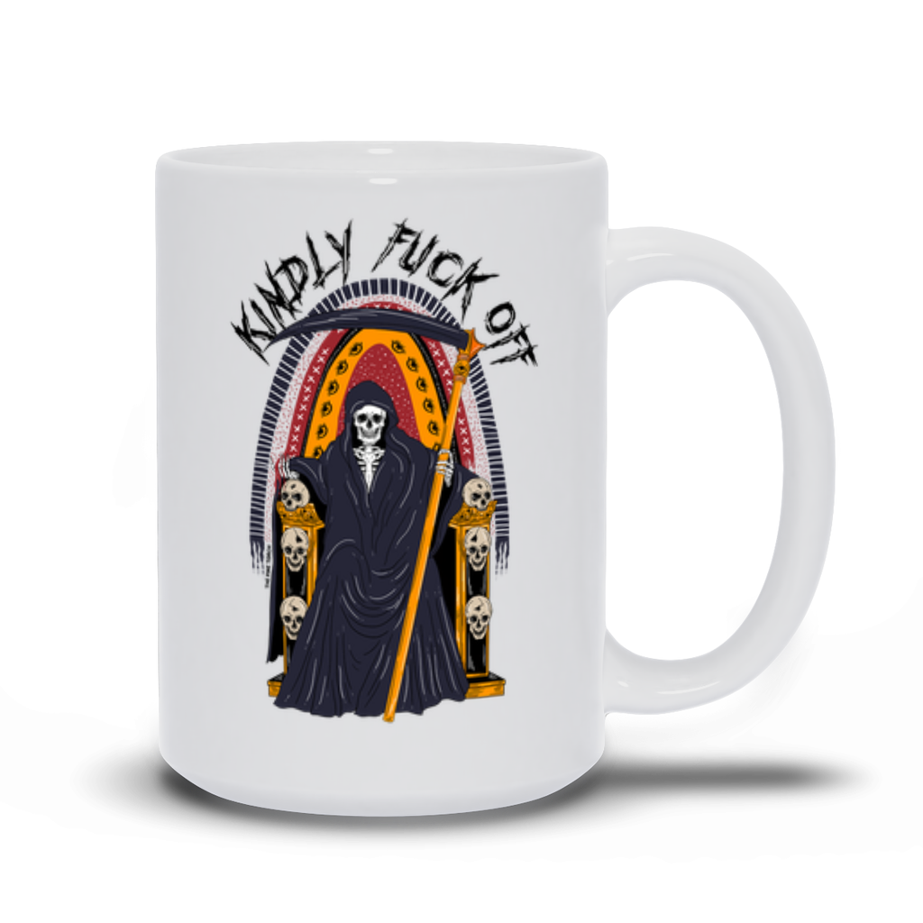 KINDLY FUCK OFF // WHITE MUG