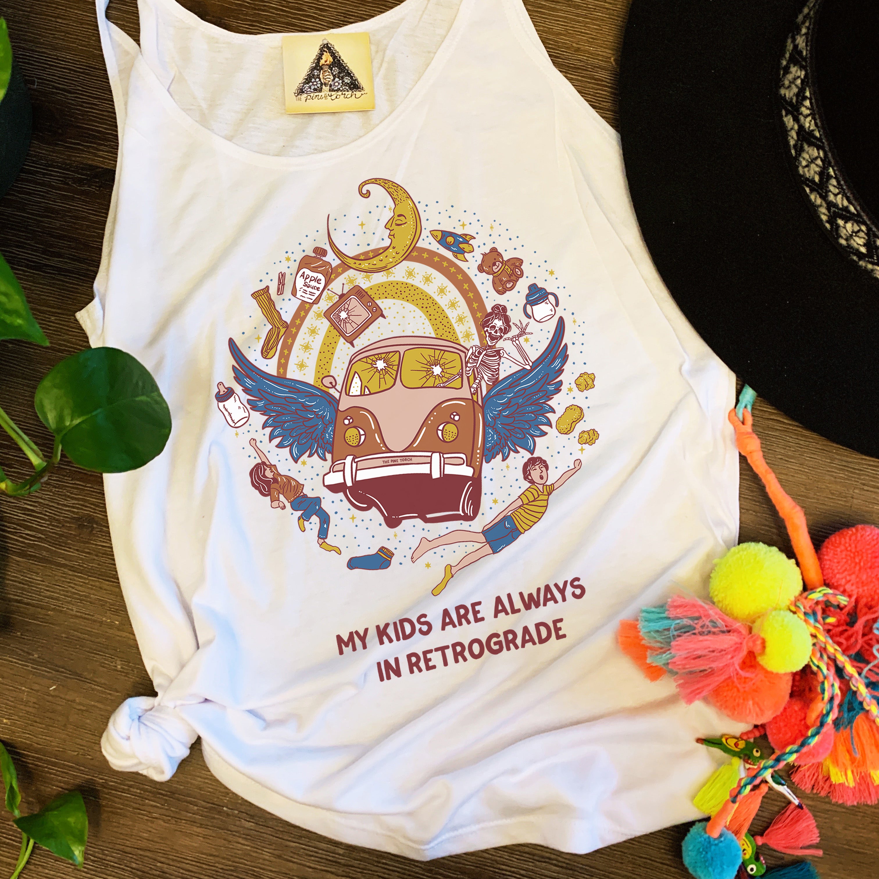 « MY KIDS ARE ALWAYS IN RETROGRADE » SLOUCHY TANK