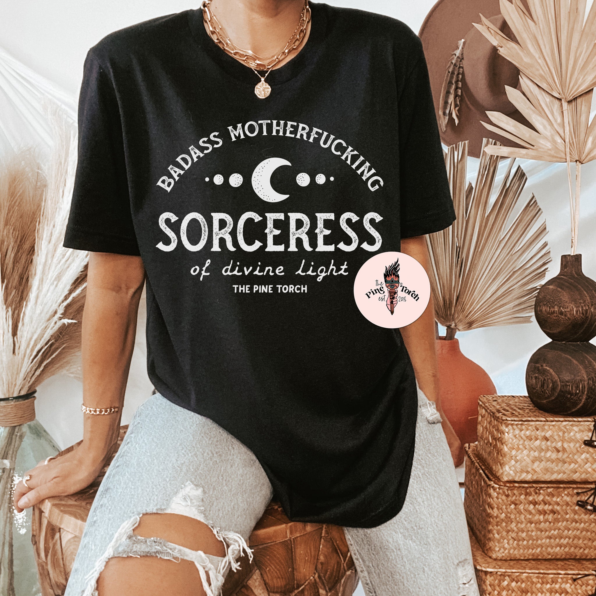 BADASS MOTHERF*CKING SORCERESS // BLACK UNISEX TEE