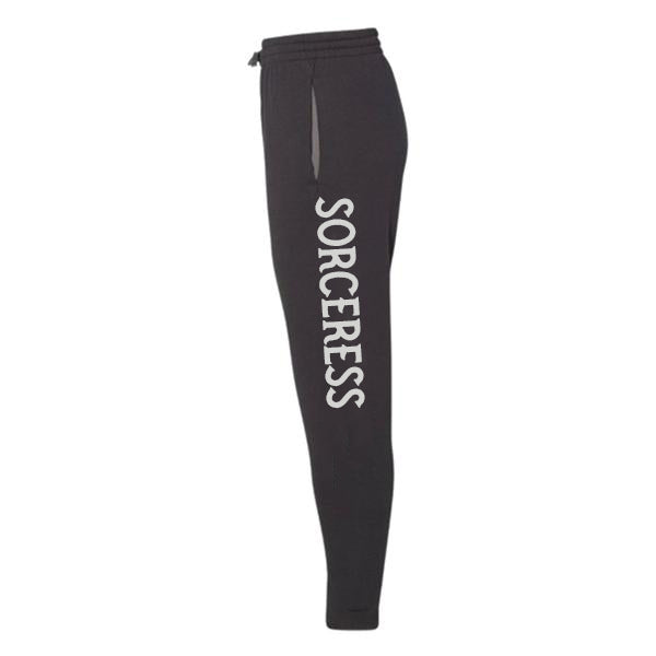 « SORCERESS JOGGERS » BLACK WITH SILVER SHIMMER