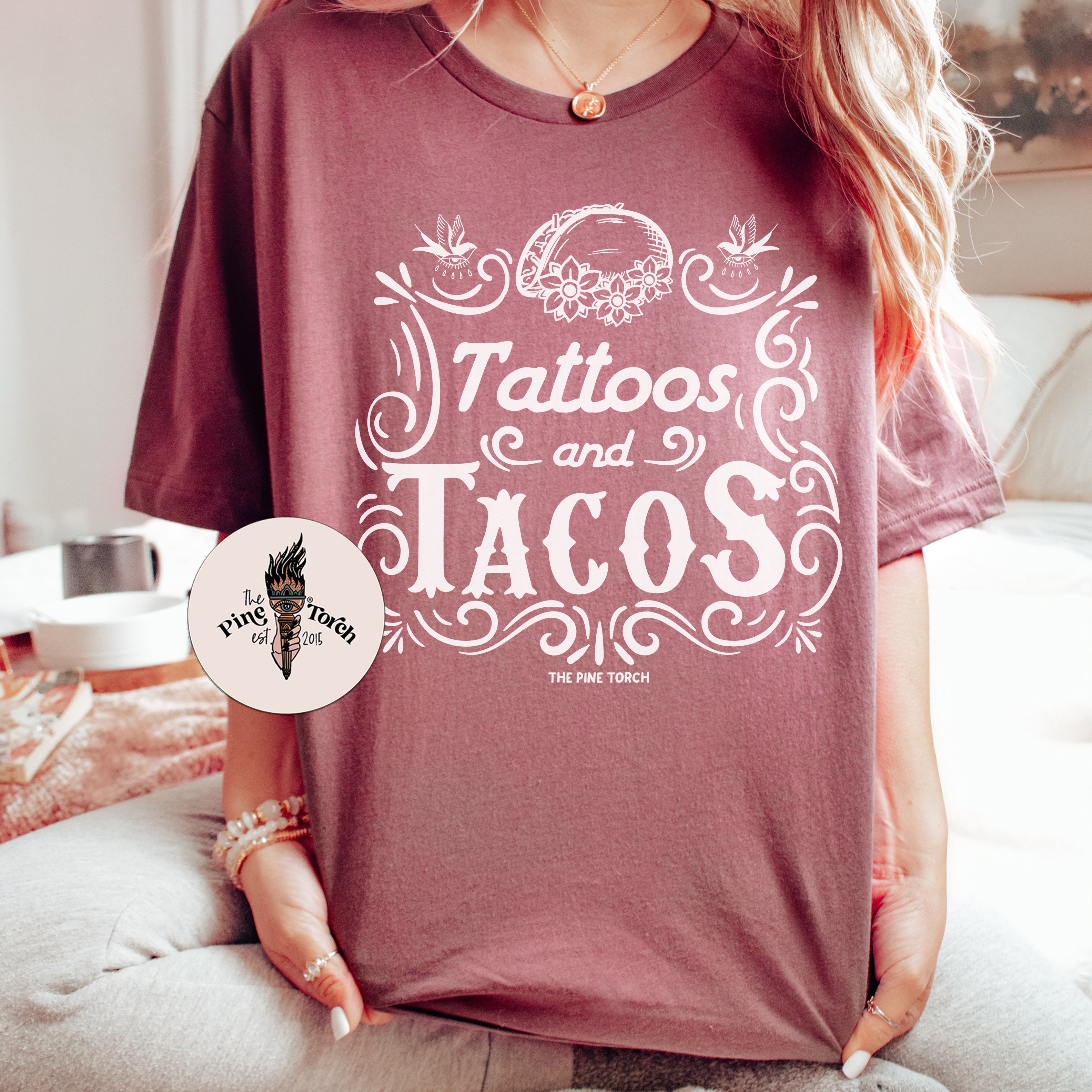 TATTOOS AND TACOS //  UNISEX TEE (2 colors)