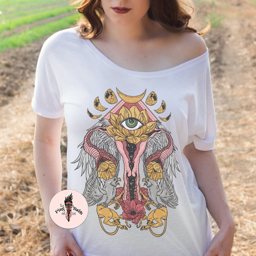 « COSMIC UTERUS » WOMEN'S SLOUCHY TEE