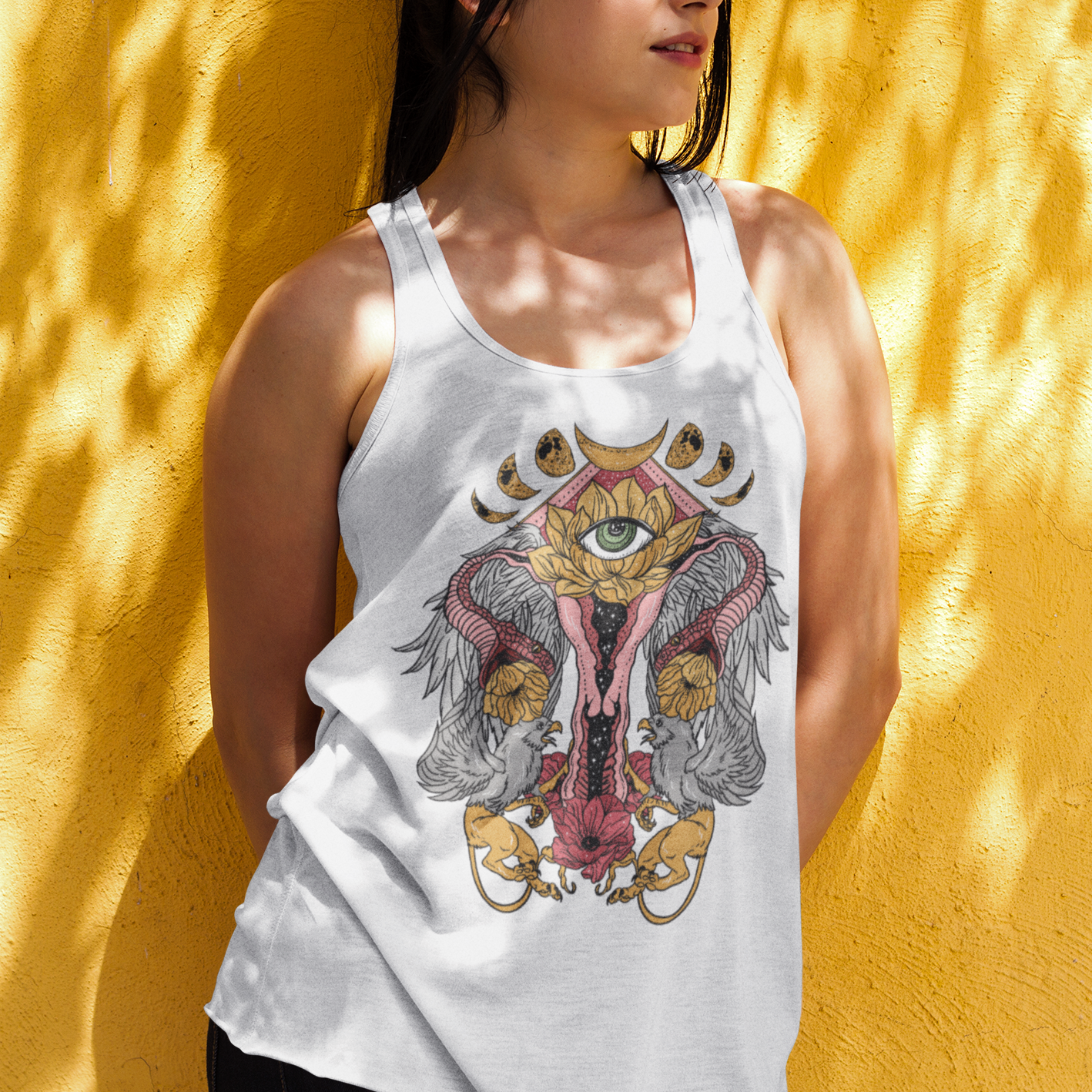 « COSMIC UTERUS » SLOUCHY or RACERBACK TANK