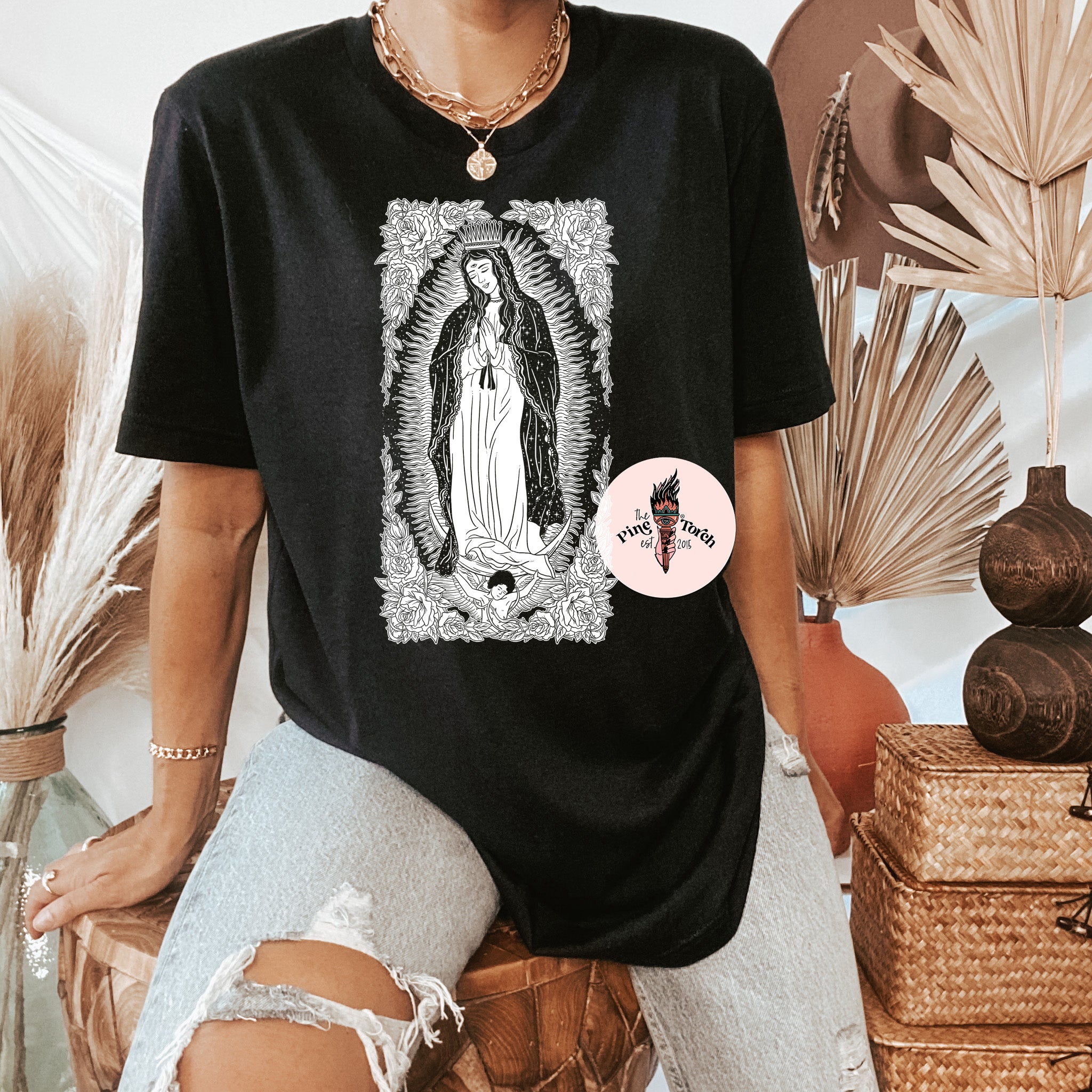 VIRGIN MARY // BLACK UNISEX TEE