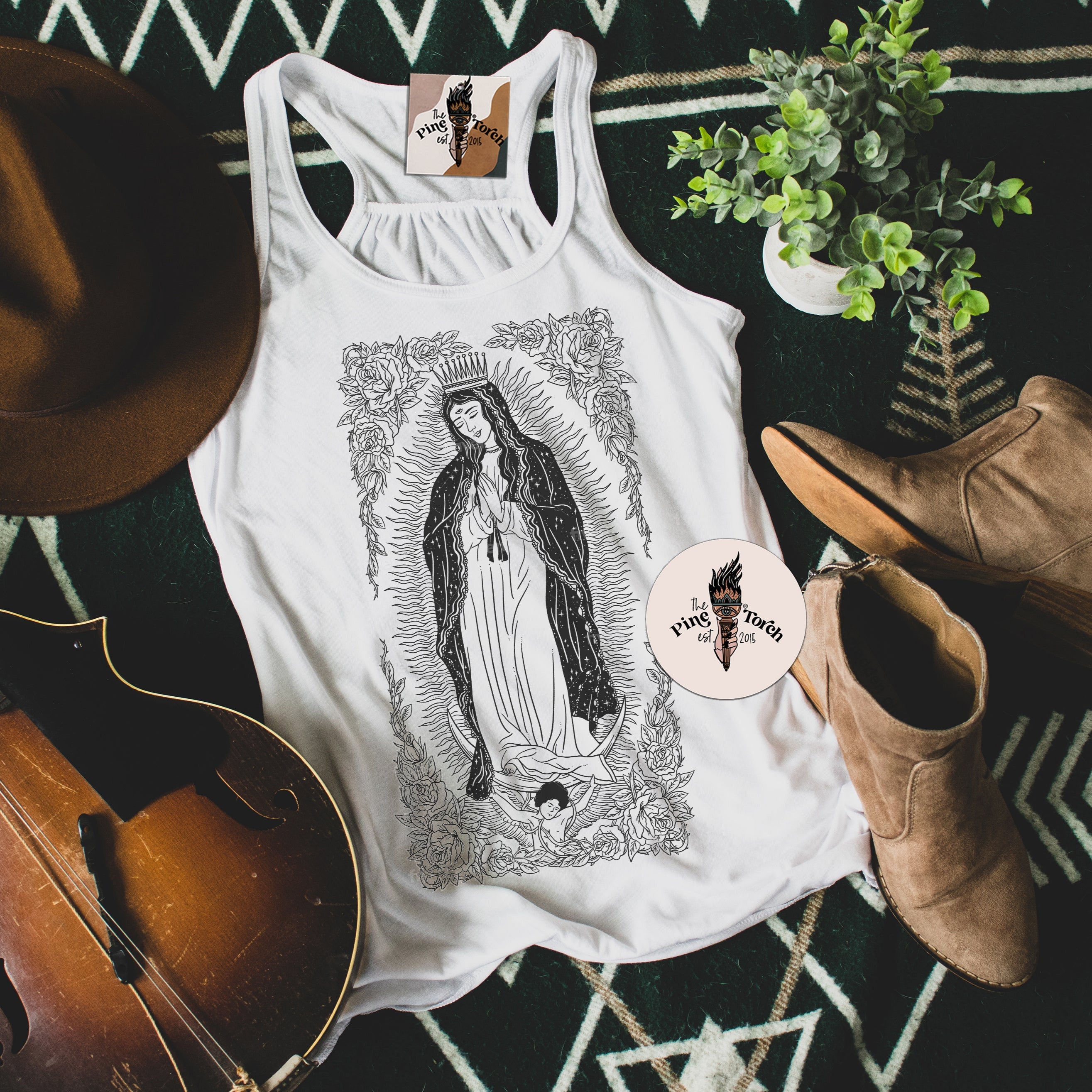 « VIRGIN MARY / GUADALUPE » SLOUCHY OR RACERBACK TANK