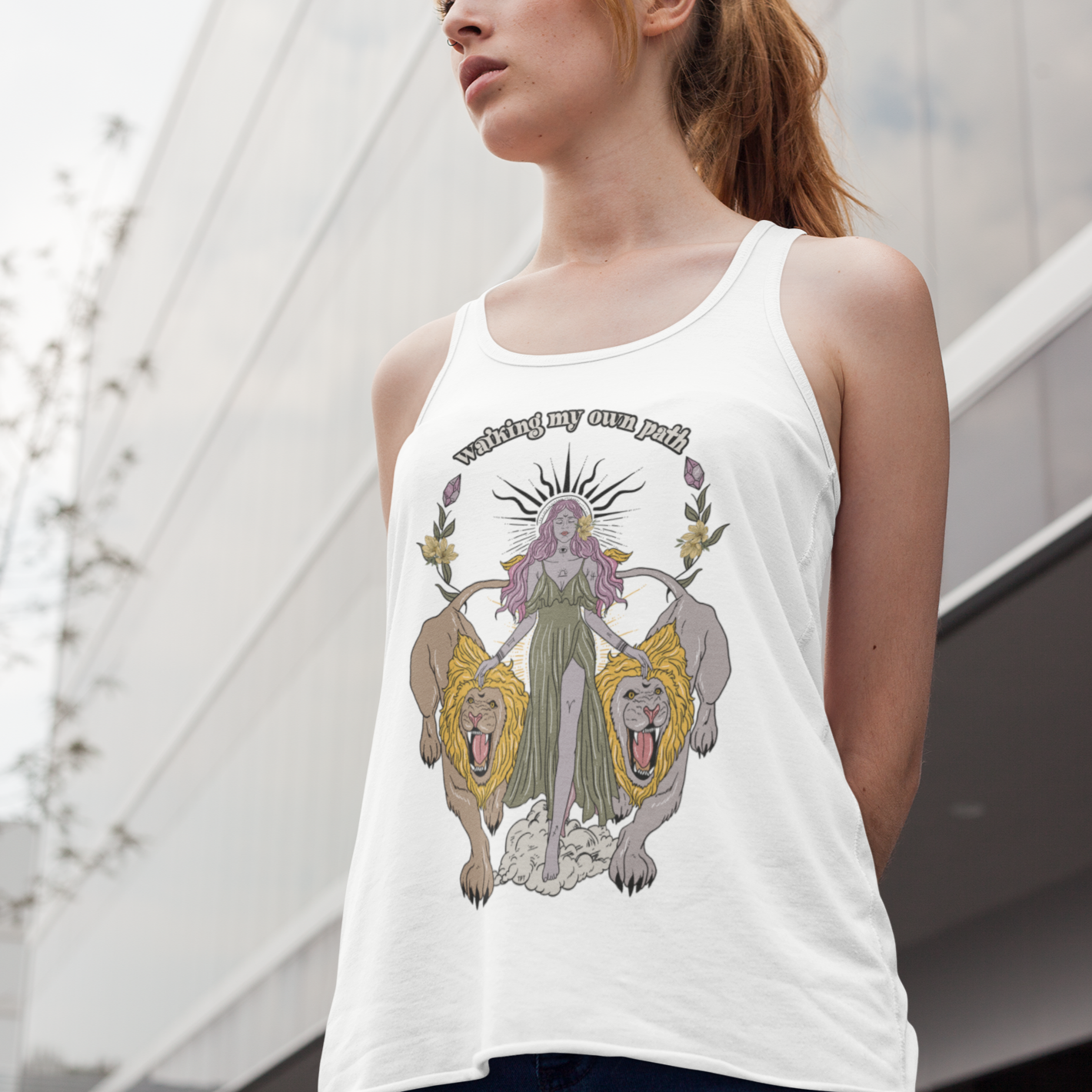 « WALKING MY OWN PATH » SLOUCHY OR RACERBACK TANK