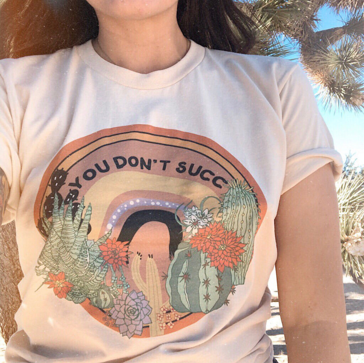 « YOU DON'T SUCC » CREAM UNISEX TEE