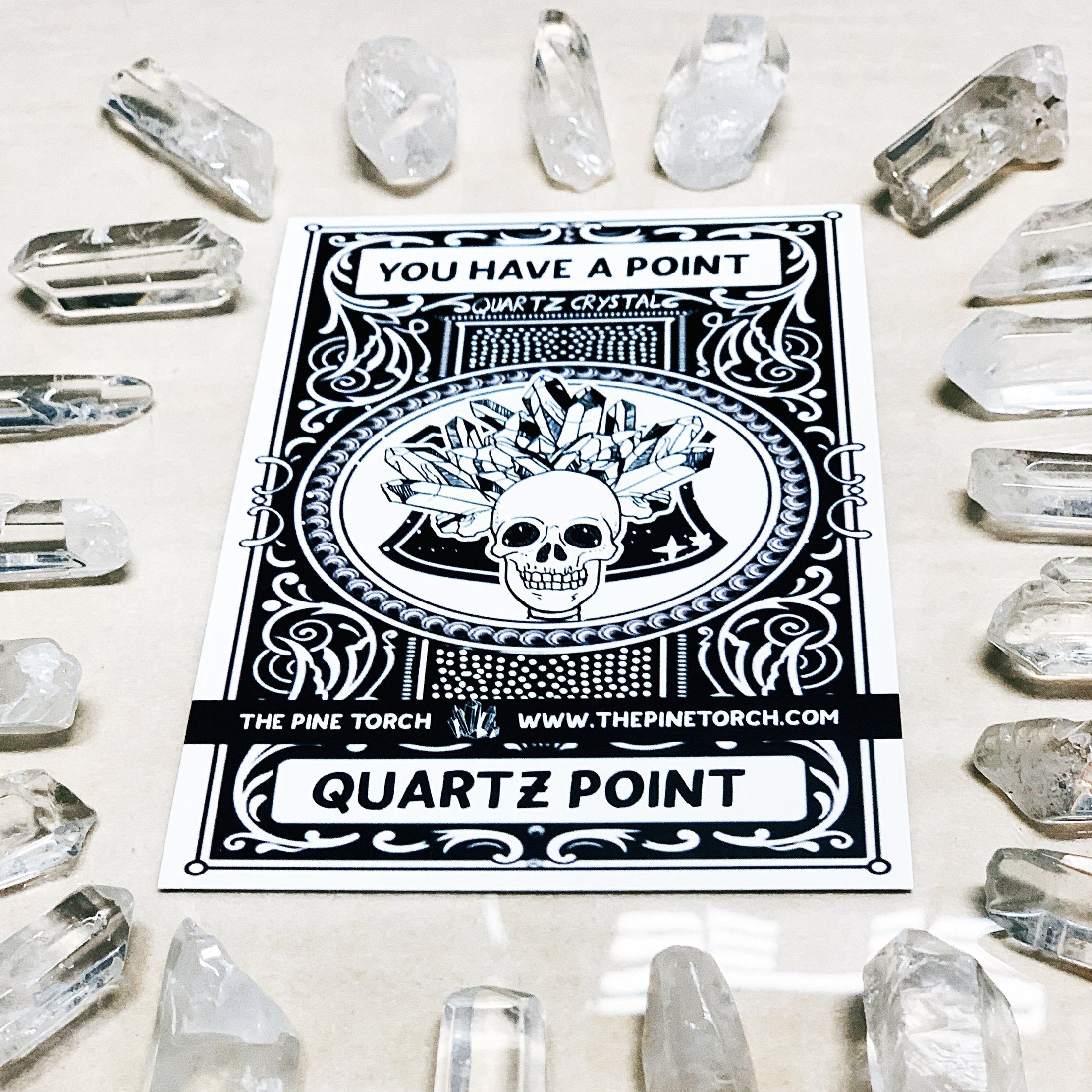 << YOU HAVE A POINT >>  CLEAR QUARTZ POINT